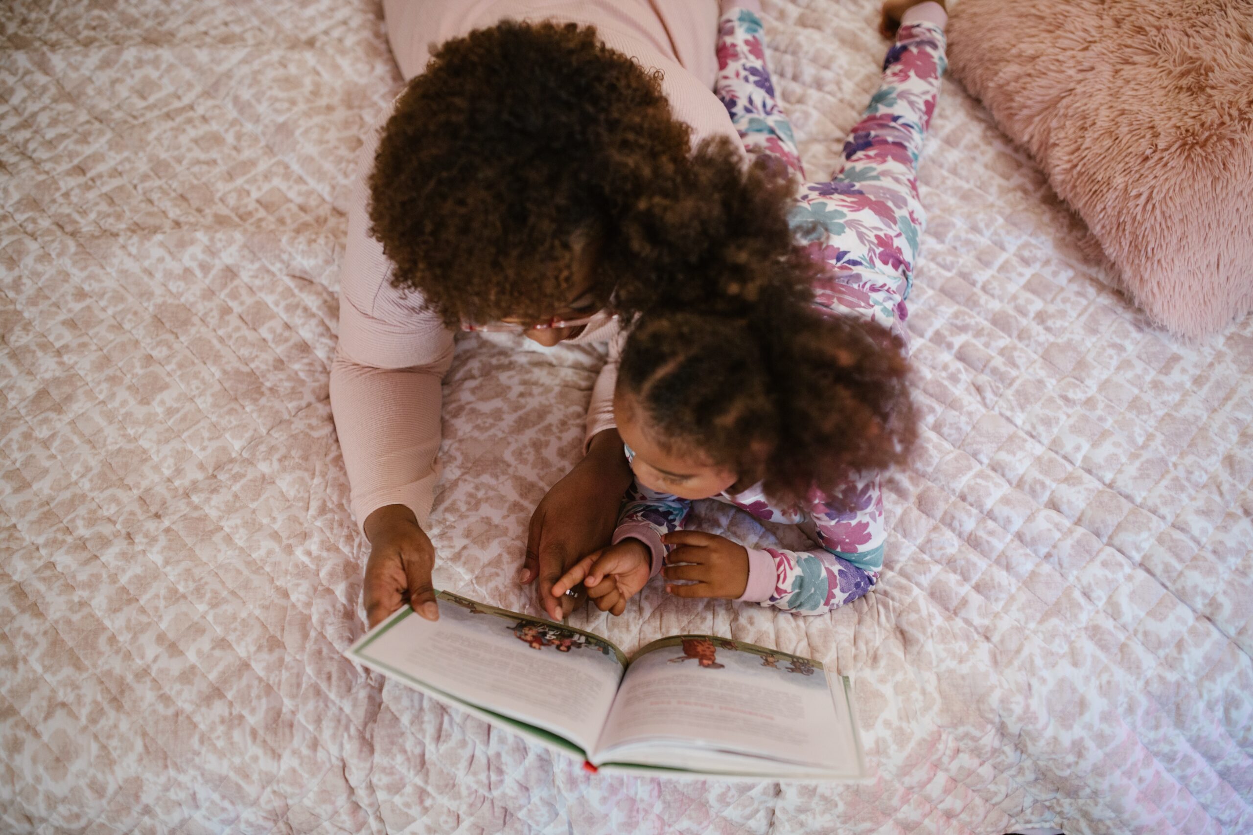 Encourage your child to love reading by surrounding them with books.